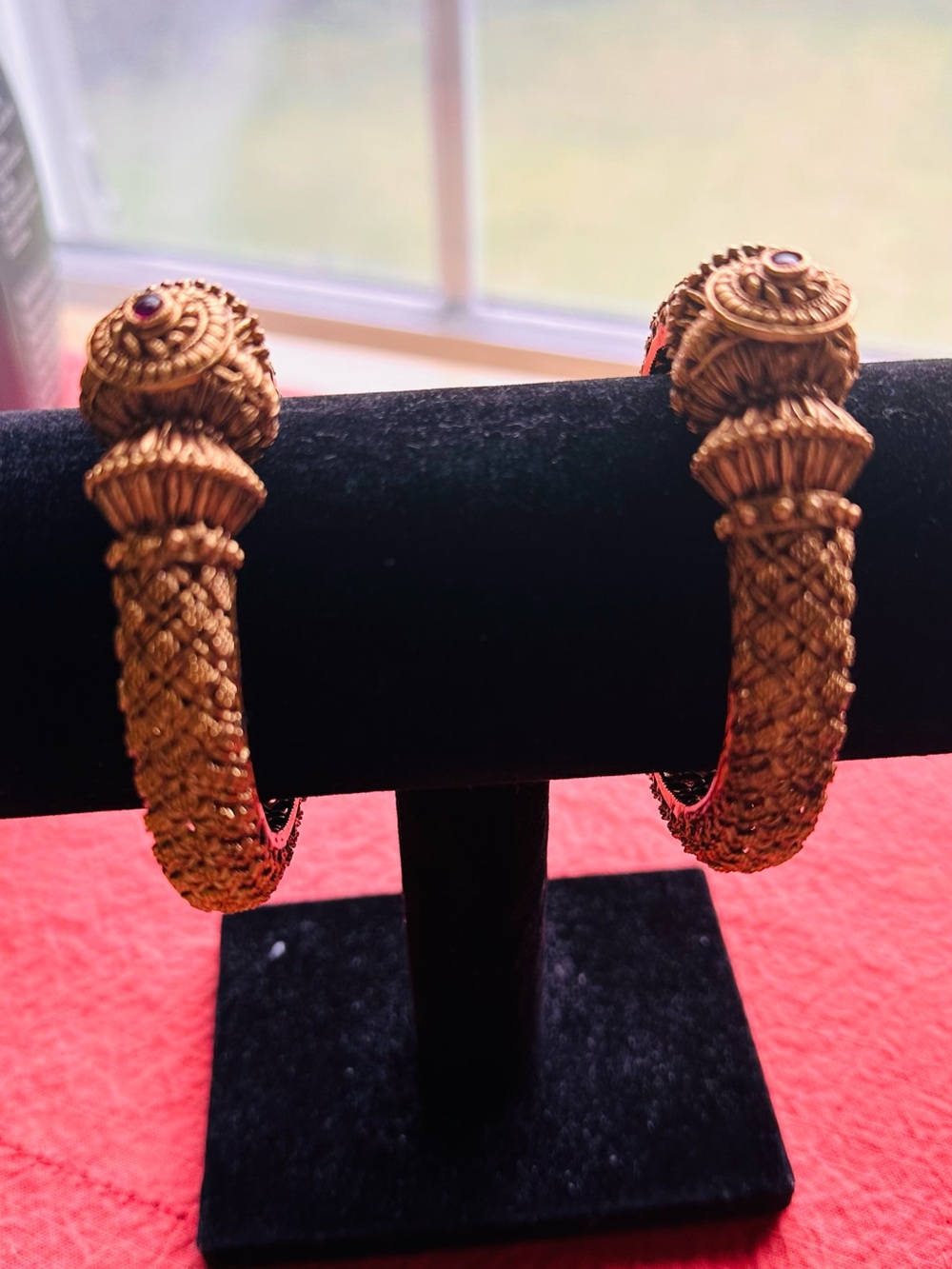 Ornate Gold-Tone Woven Filigree Cuff Bracelet - Women Jewelry